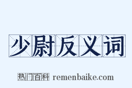 少尉反义词是什么意思的图片